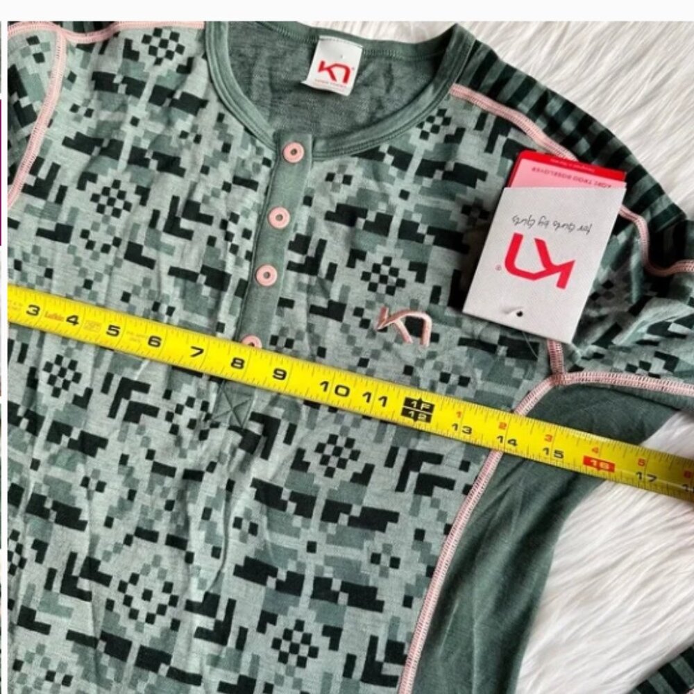 NWT Kari Traa Rose Long Sleeve Merino Wool Baselayer Shirt Size Medium - Picture 4 of 4